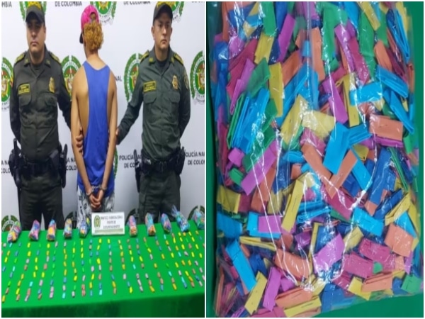 Alias ‘Chuco Colores’ fue capturado mientras vendía drogas en los alrededores de colegios en Bucaramanga